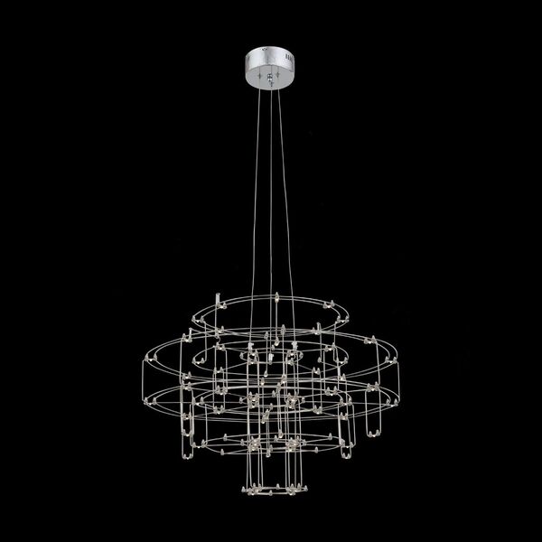 Люстра подвесная ST-Luce Genetica [Хром/Хром LED 64*0,2W]