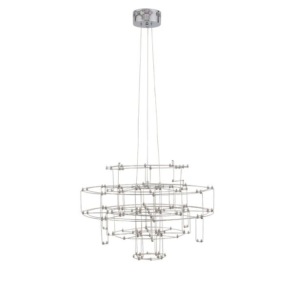 Люстра подвесная ST-Luce Genetica [Хром/Хром LED 64*0,2W]