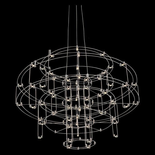 Люстра подвесная ST-Luce Genetica [Хром/Хром LED 64*0,2W]