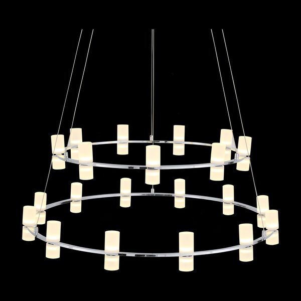 Люстра подвесная ST-Luce Cilindro [Хром/Белый LED 21*4W]
