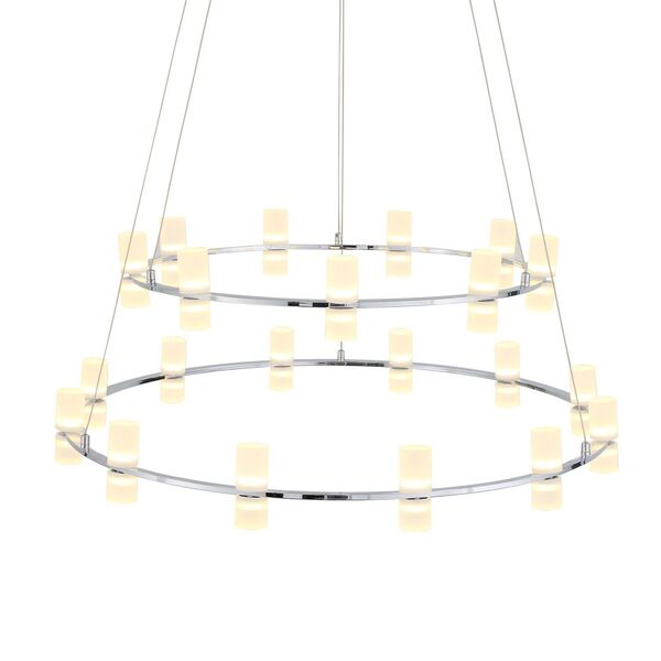 Люстра подвесная ST-Luce Cilindro [Хром/Белый LED 21*4W]