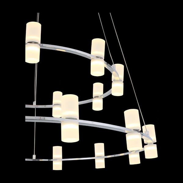 Люстра подвесная ST-Luce Cilindro [Хром/Белый LED 21*4W]