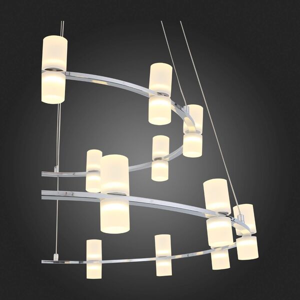 Люстра подвесная ST-Luce Cilindro [Хром/Белый LED 21*4W]