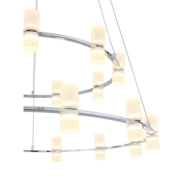 Люстра подвесная ST-Luce Cilindro [Хром/Белый LED 21*4W]