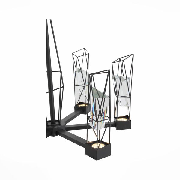 Люстра подвесная ST-Luce Progetto [Серый графит/Серый графит, Прозрачный LED 6*8W]