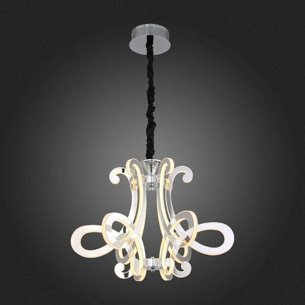  Люстра подвесная ST-Luce Aricia [Хром/Белый, Хром LED 6*26W]