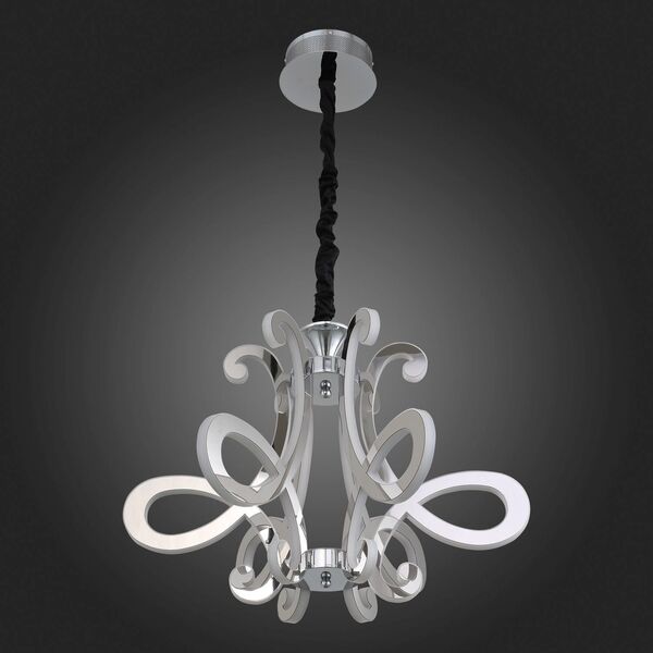  Люстра подвесная ST-Luce Aricia [Хром/Белый, Хром LED 6*26W]