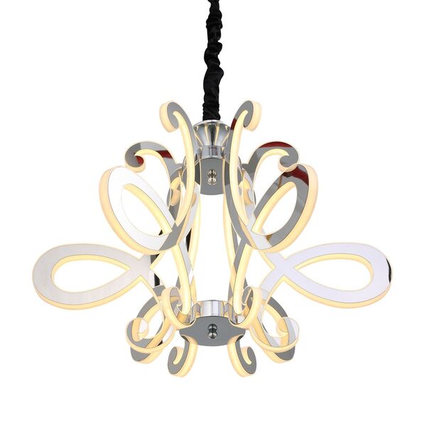  Люстра подвесная ST-Luce Aricia [Хром/Белый, Хром LED 6*26W]