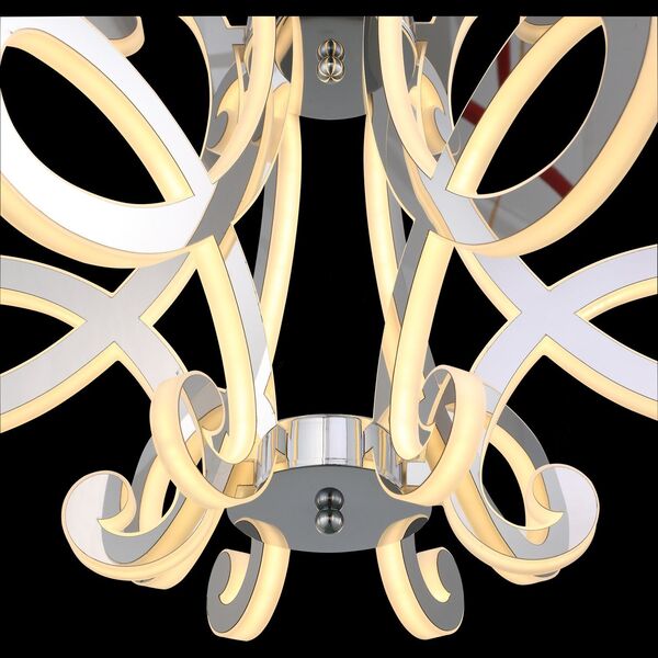  Люстра подвесная ST-Luce Aricia [Хром/Белый, Хром LED 6*26W]