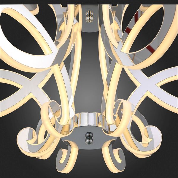  Люстра подвесная ST-Luce Aricia [Хром/Белый, Хром LED 6*26W]
