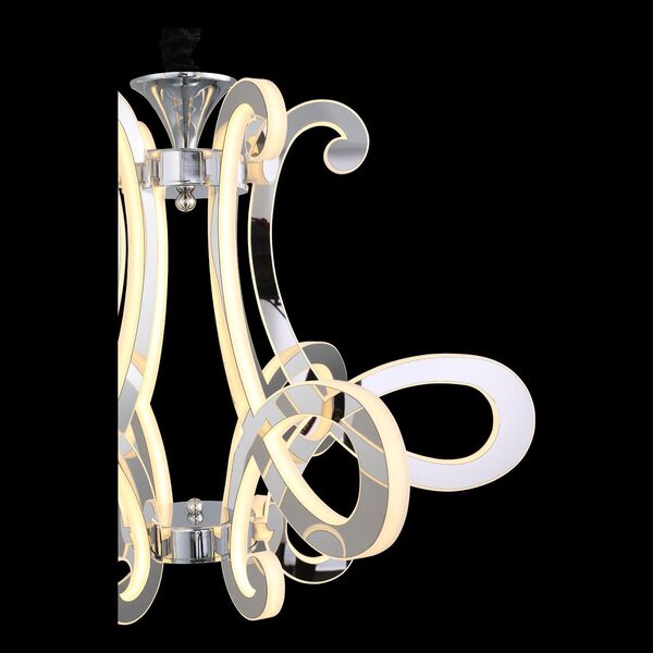  Люстра подвесная ST-Luce Aricia [Хром/Белый, Хром LED 6*26W]