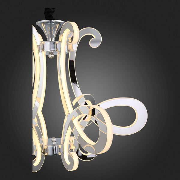  Люстра подвесная ST-Luce Aricia [Хром/Белый, Хром LED 6*26W]