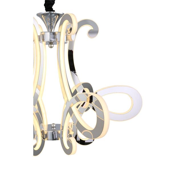  Люстра подвесная ST-Luce Aricia [Хром/Белый, Хром LED 6*26W]