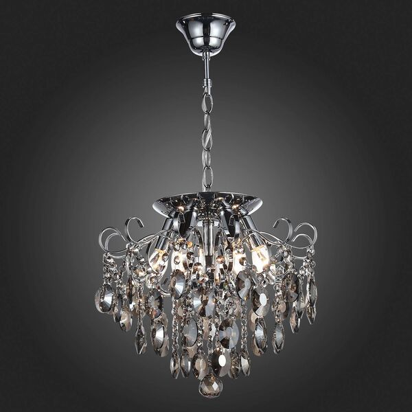 Люстра потолочная ST-Luce Orecchini [Темный хром/Тонированный черный E14 6*40W]