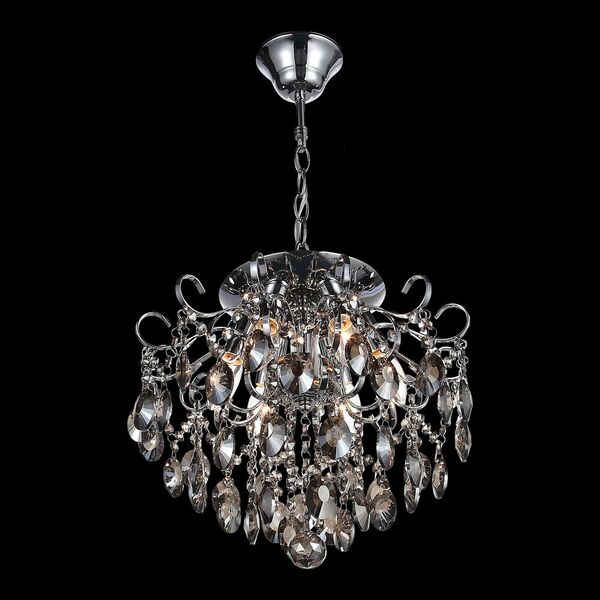Люстра потолочная ST-Luce Orecchini [Темный хром/Тонированный черный E14 6*40W]