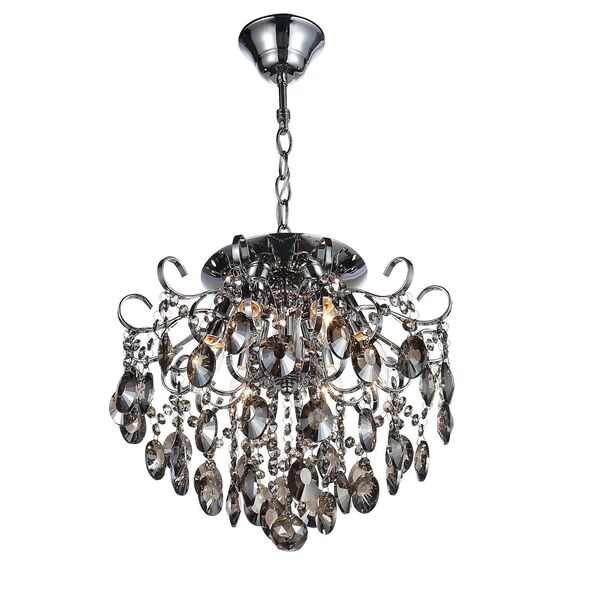 Люстра потолочная ST-Luce Orecchini [Темный хром/Тонированный черный E14 6*40W]