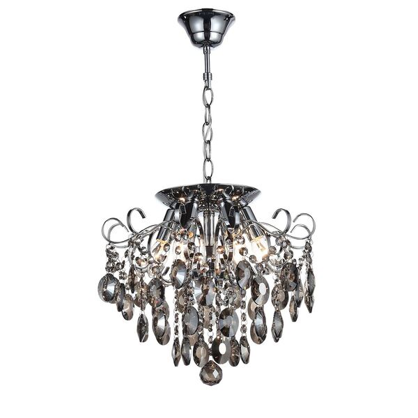 Люстра потолочная ST-Luce Orecchini [Темный хром/Тонированный черный E14 6*40W]