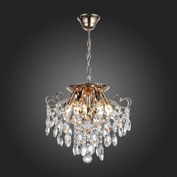 Люстра потолочная ST-Luce Orecchini [Золото/Прозрачный E14 6*40W]