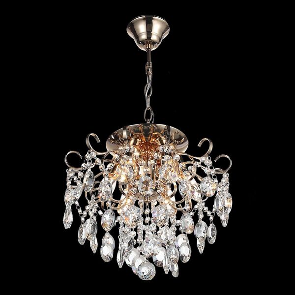 Люстра потолочная ST-Luce Orecchini [Золото/Прозрачный E14 6*40W]