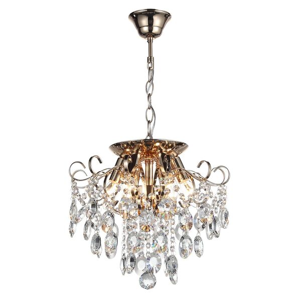 Люстра потолочная ST-Luce Orecchini [Золото/Прозрачный E14 6*40W]