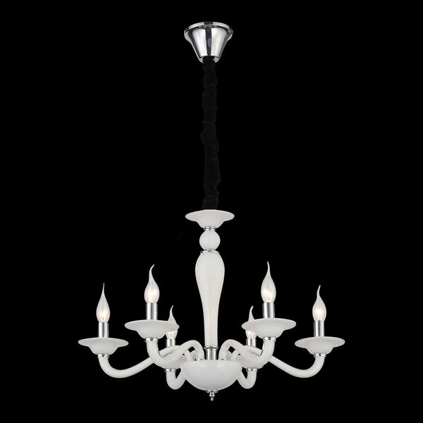Люстра подвесная ST-Luce Serenatta  [Хром, Белый/Белый E14 6*40W]