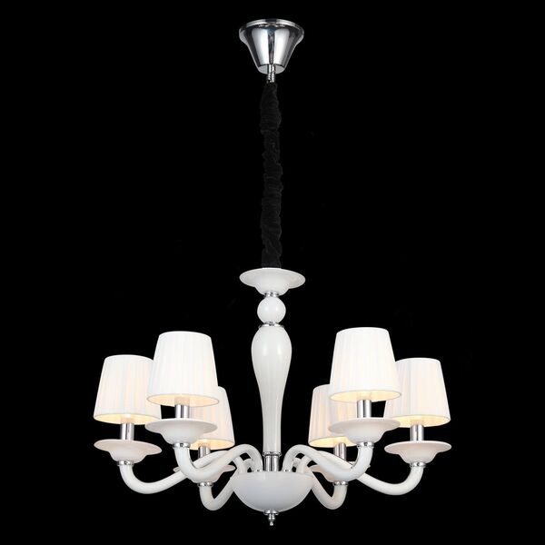 Люстра подвесная ST-Luce Serenatta  [Хром, Белый/Белый E14 6*40W]