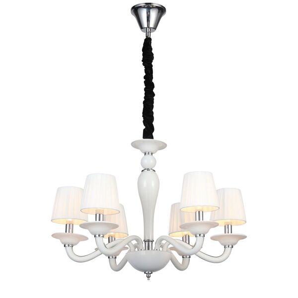 Люстра подвесная ST-Luce Serenatta  [Хром, Белый/Белый E14 6*40W]