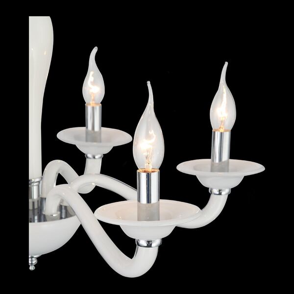 Люстра подвесная ST-Luce Serenatta  [Хром, Белый/Белый E14 6*40W]