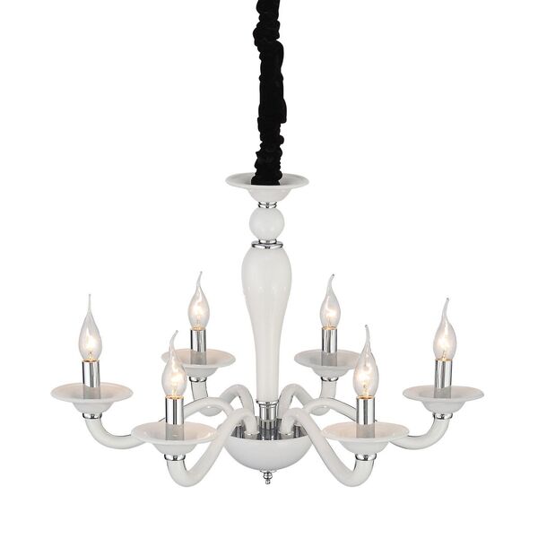 Люстра подвесная ST-Luce Serenatta  [Хром, Белый/Белый E14 6*40W]