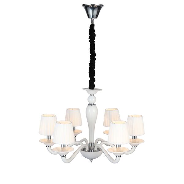 Люстра подвесная ST-Luce Serenatta  [Хром, Белый/Белый E14 6*40W]