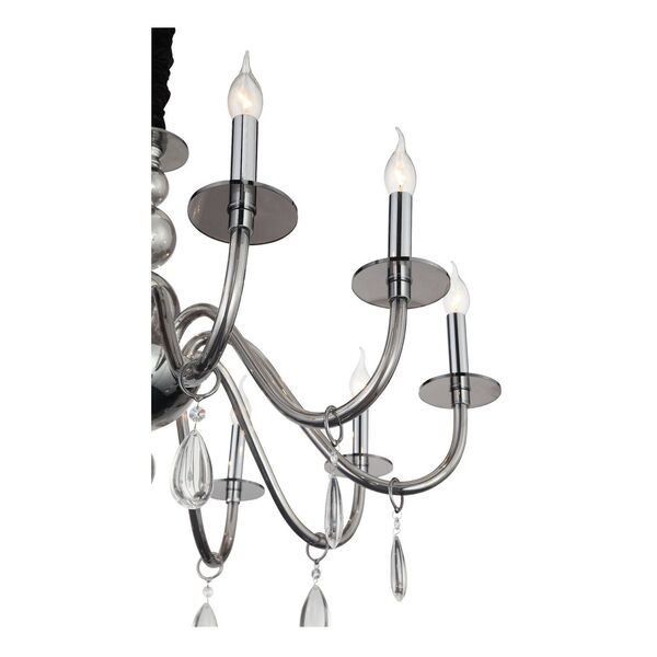 Люстра подвесная ST-Luce Siema [Хром, Дымчатый, Прозрачный E14 10*40W]