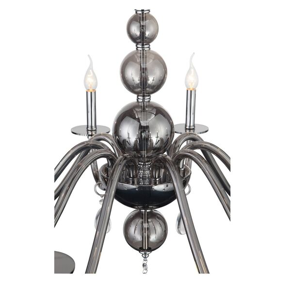 Люстра подвесная ST-Luce Siema [Хром, Дымчатый, Прозрачный E14 10*40W]