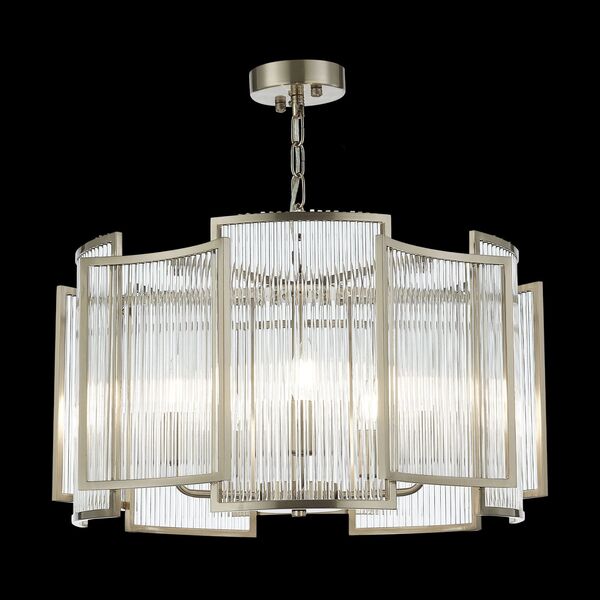 SL1234.103.05 Люстра подвесная ST-Luce Никель/Прозрачный, Никель E14 5*60W