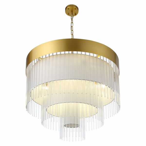 Люстра подвесная ST-Luce Золотистый/Белый, Прозрачный E14 12*40W