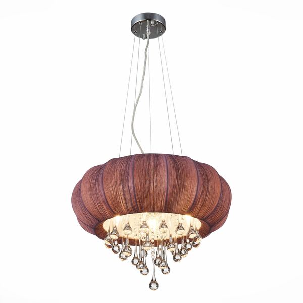 Люстра подвесная ST-Luce Preferita [Хром/Фиолетовый E14 5*40W]