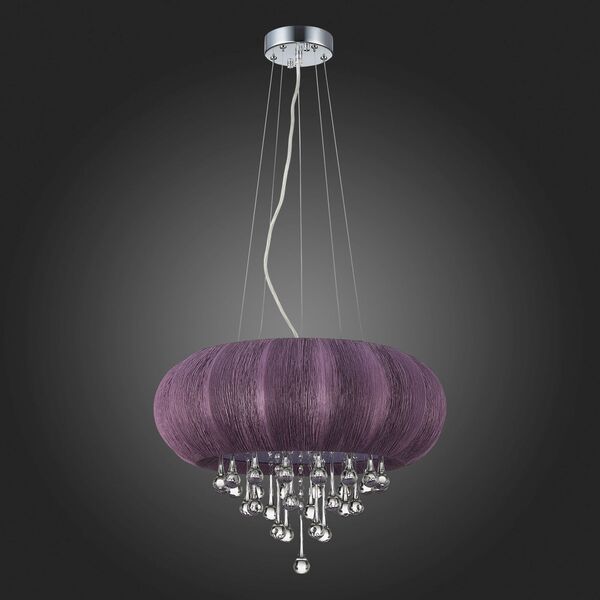Люстра подвесная ST-Luce Preferita [Хром/Фиолетовый E14 5*40W]
