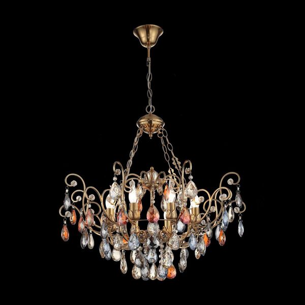 Люстра подвесная ST-Luce Vianeta [Бронза/Мульти E14 8*40W]