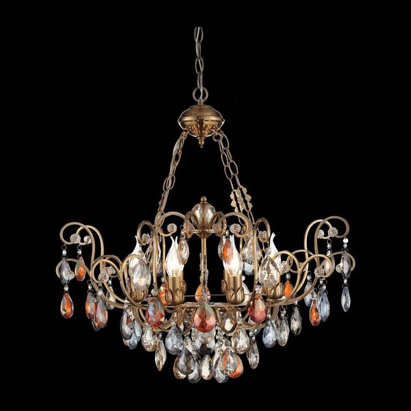 Люстра подвесная ST-Luce Vianeta [Бронза/Мульти E14 8*40W]