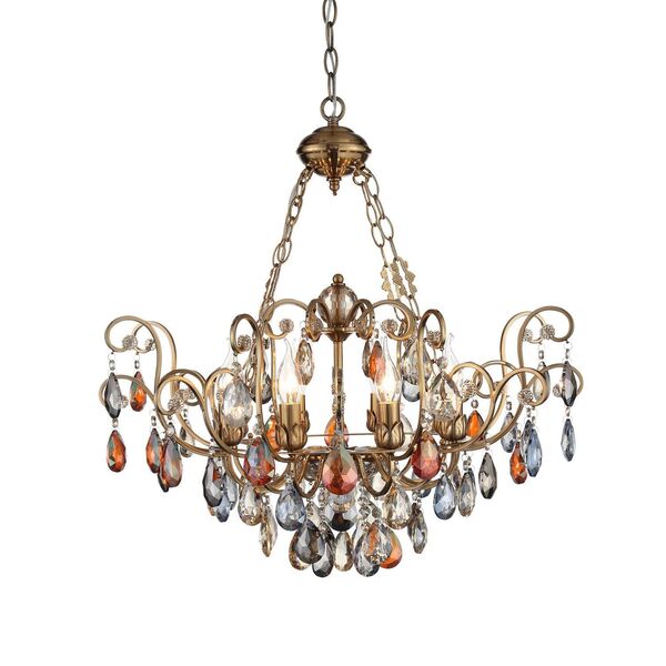 Люстра подвесная ST-Luce Vianeta [Бронза/Мульти E14 8*40W]