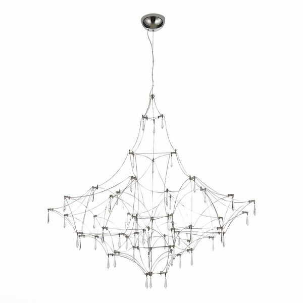 SL797.113.114 Люстра подвесная ST-Luce Хром, Прозрачный LED 114*0,45W 3000K