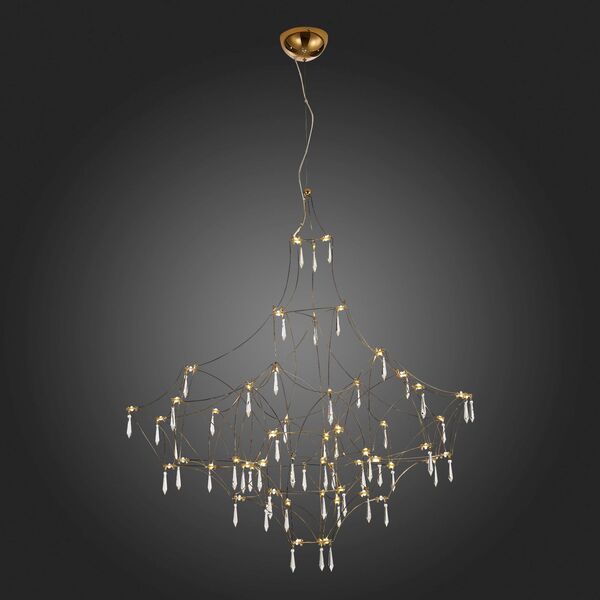 SL797.203.114 Люстра подвесная ST-Luce Золотистый, Шампань LED 114*0,45W 3000K