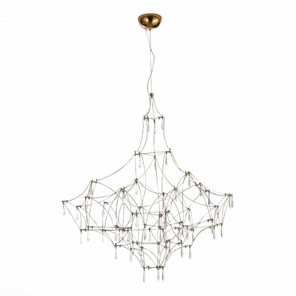 SL797.203.114 Люстра подвесная ST-Luce Золотистый, Шампань LED 114*0,45W 3000K