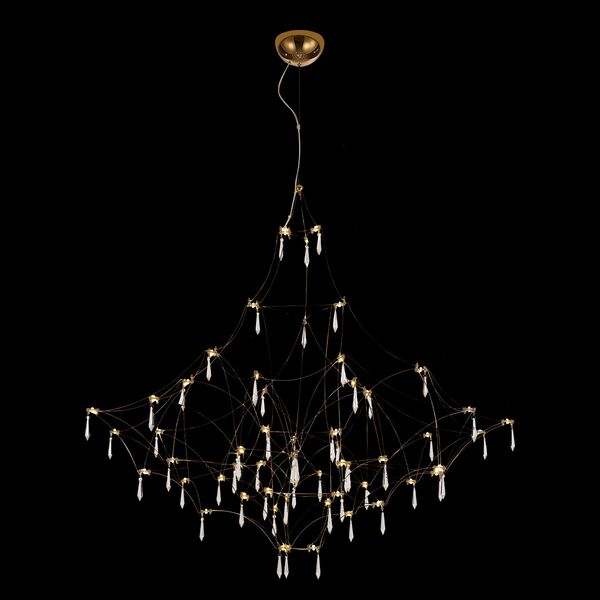 SL797.213.114 Люстра подвесная ST-Luce Золотистый, Прозрачный LED 114*0,45W 3000K