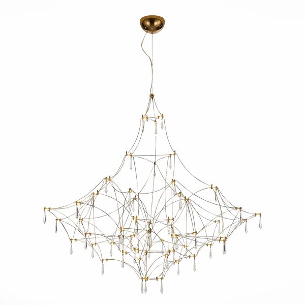 SL797.213.114 Люстра подвесная ST-Luce Золотистый, Прозрачный LED 114*0,45W 3000K