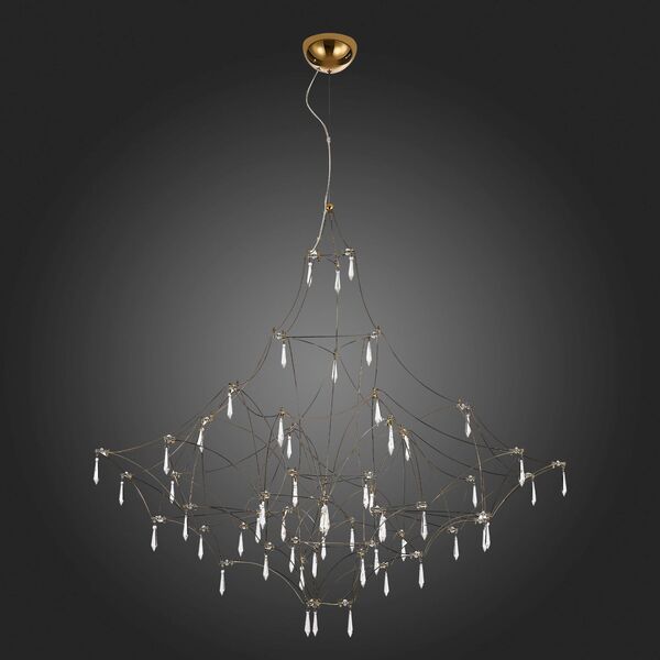 SL797.213.114 Люстра подвесная ST-Luce Золотистый, Прозрачный LED 114*0,45W 3000K