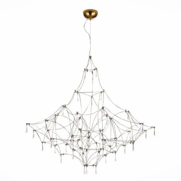 SL797.213.114 Люстра подвесная ST-Luce Золотистый, Прозрачный LED 114*0,45W 3000K