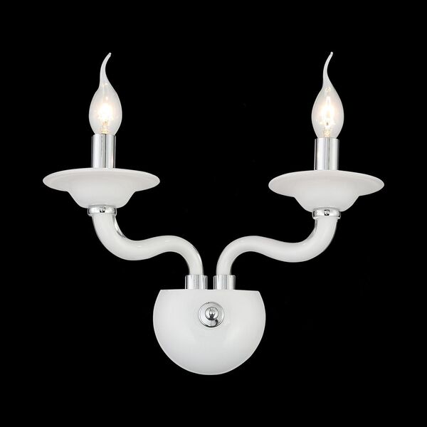 Бра ST Luce Ferrito [Хром, Белый/Белый E14 2*40W]