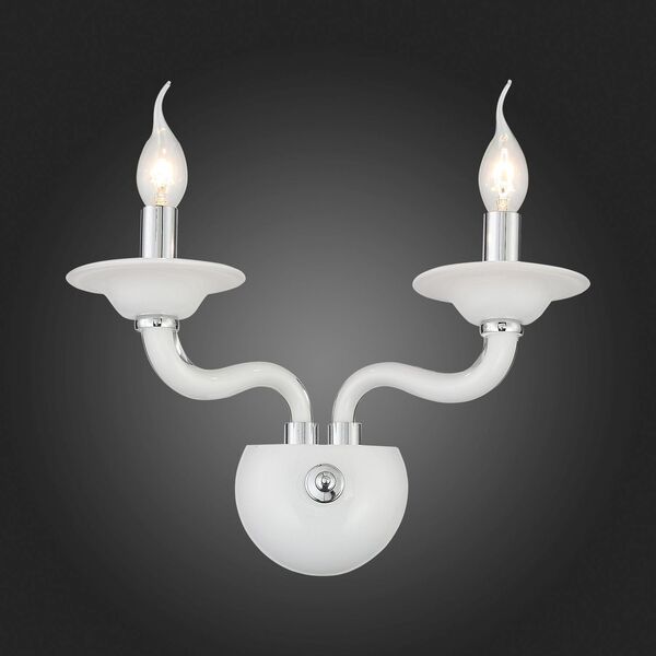 Бра ST Luce Ferrito [Хром, Белый/Белый E14 2*40W]