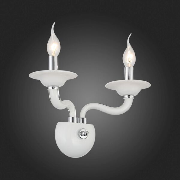 Бра ST Luce Ferrito [Хром, Белый/Белый E14 2*40W]