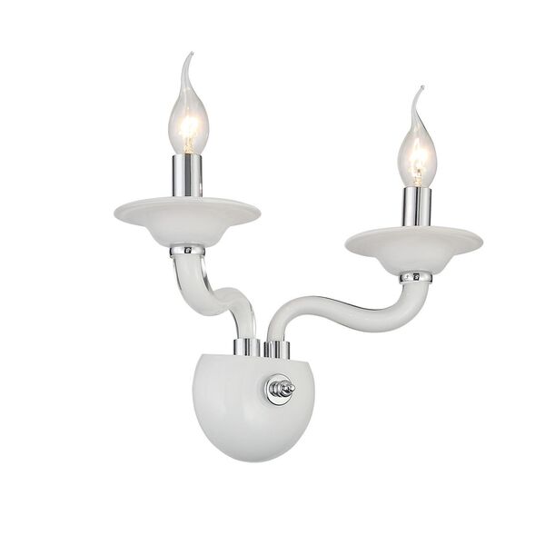 Бра ST Luce Ferrito [Хром, Белый/Белый E14 2*40W]